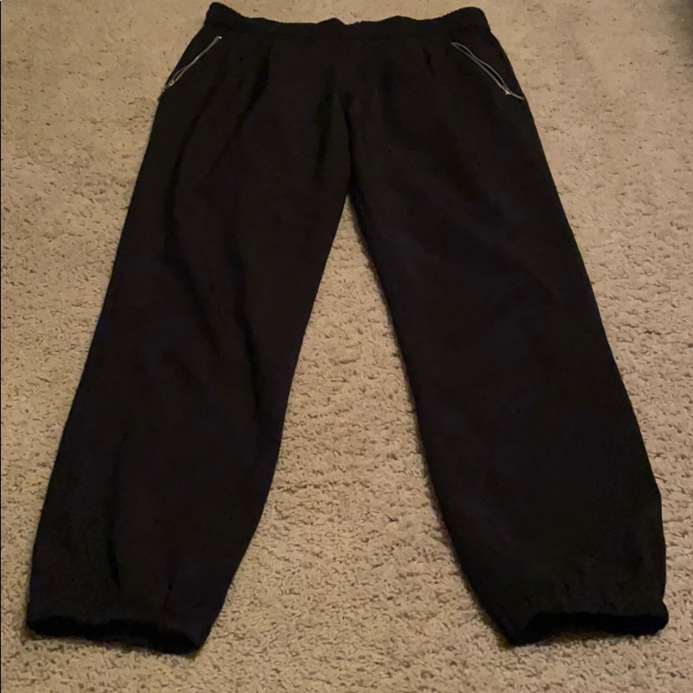 Black dress joggers